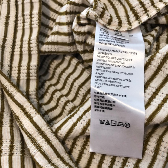 Essentials by Anthropologie Green Striped Top - Picture 6 of 6